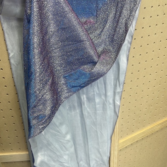 EMBROIDERED SHORT ILLUSION V-NECK DRESS BY JULIET size small nwt - Picture 6 of 11